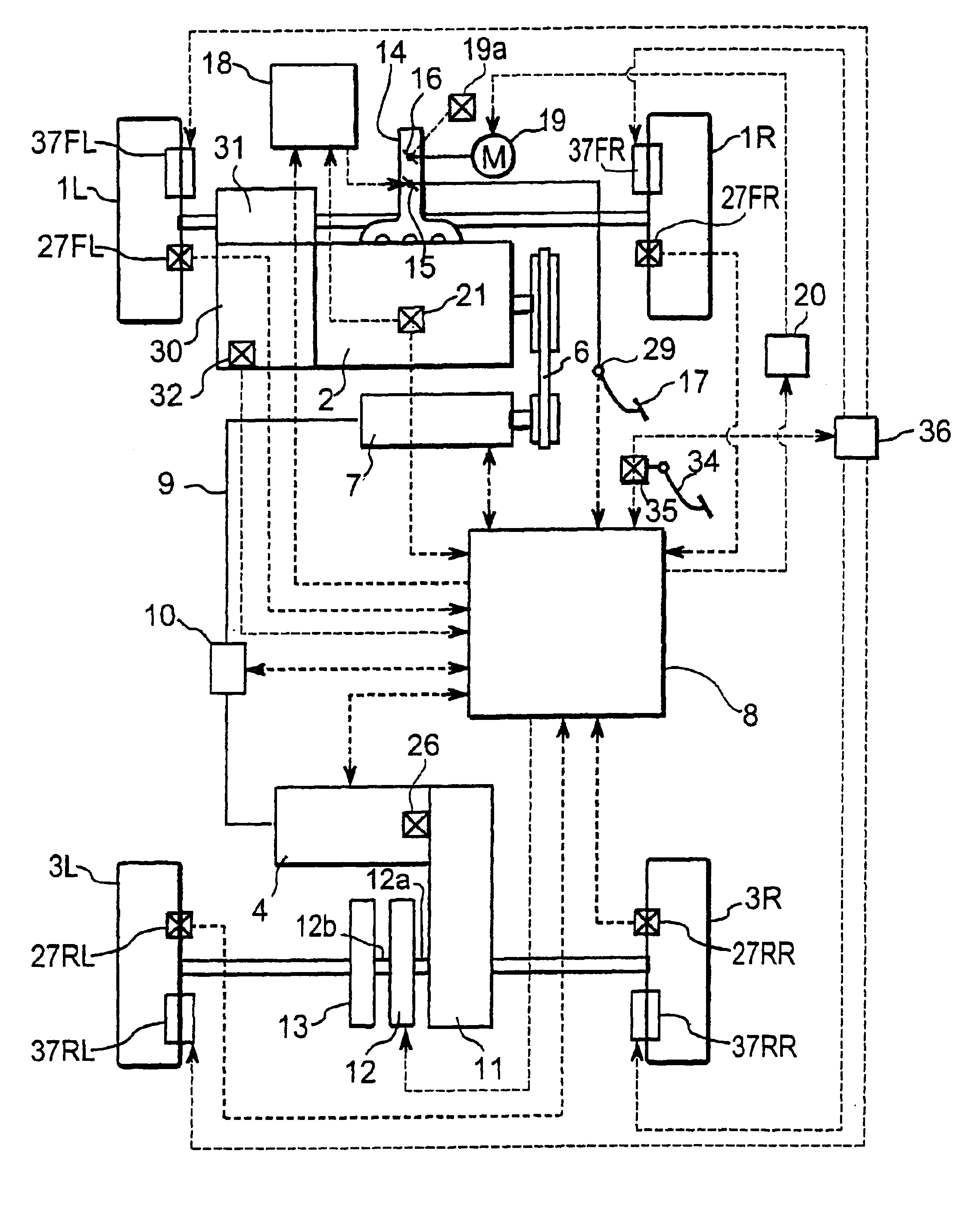 Vehicle driving force control apparatus