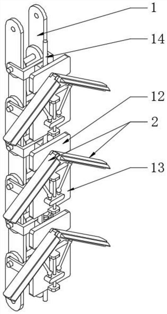 Adjustable construction device for mining underground grooving