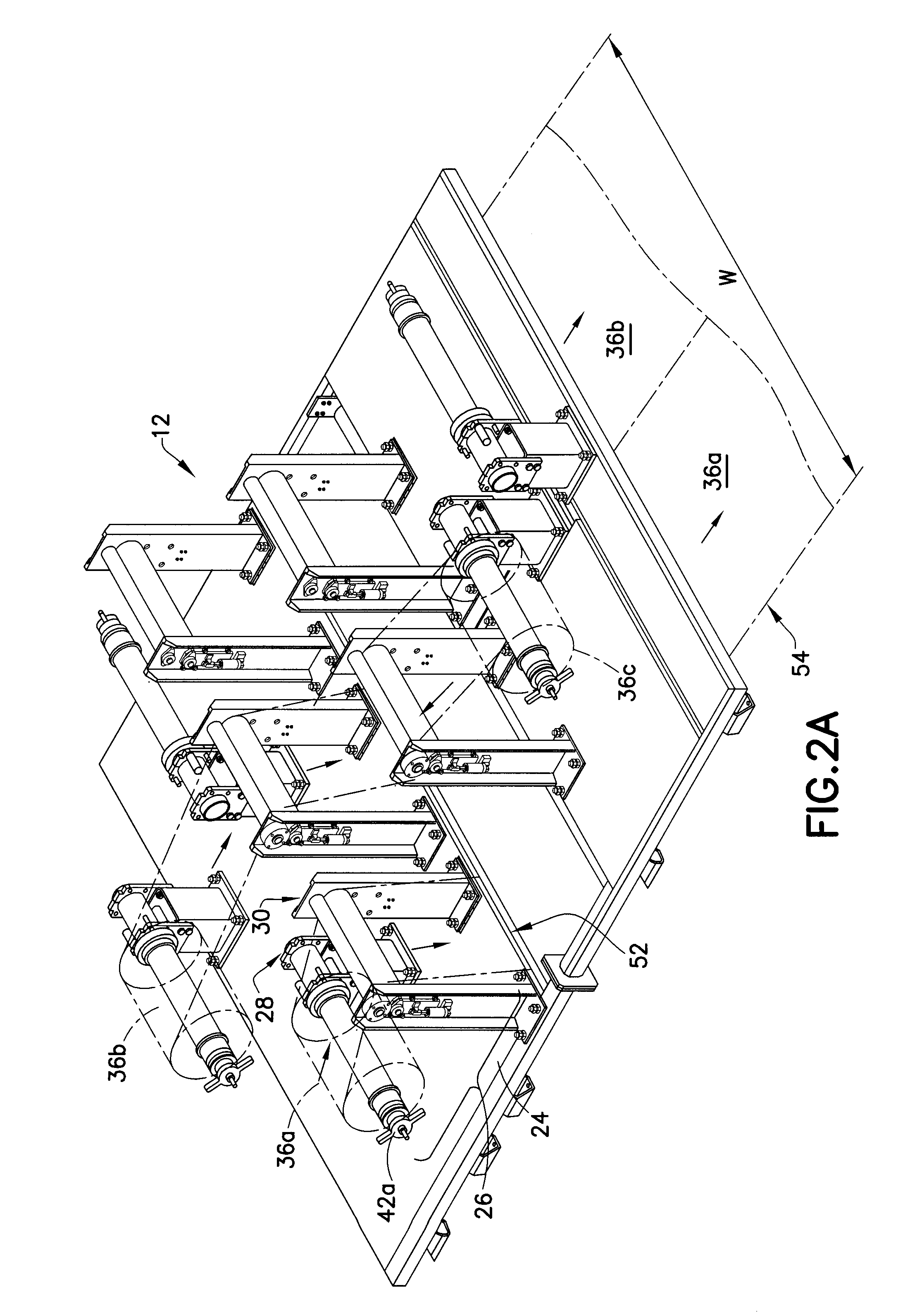 Method and apparatus for making sheets of composite material