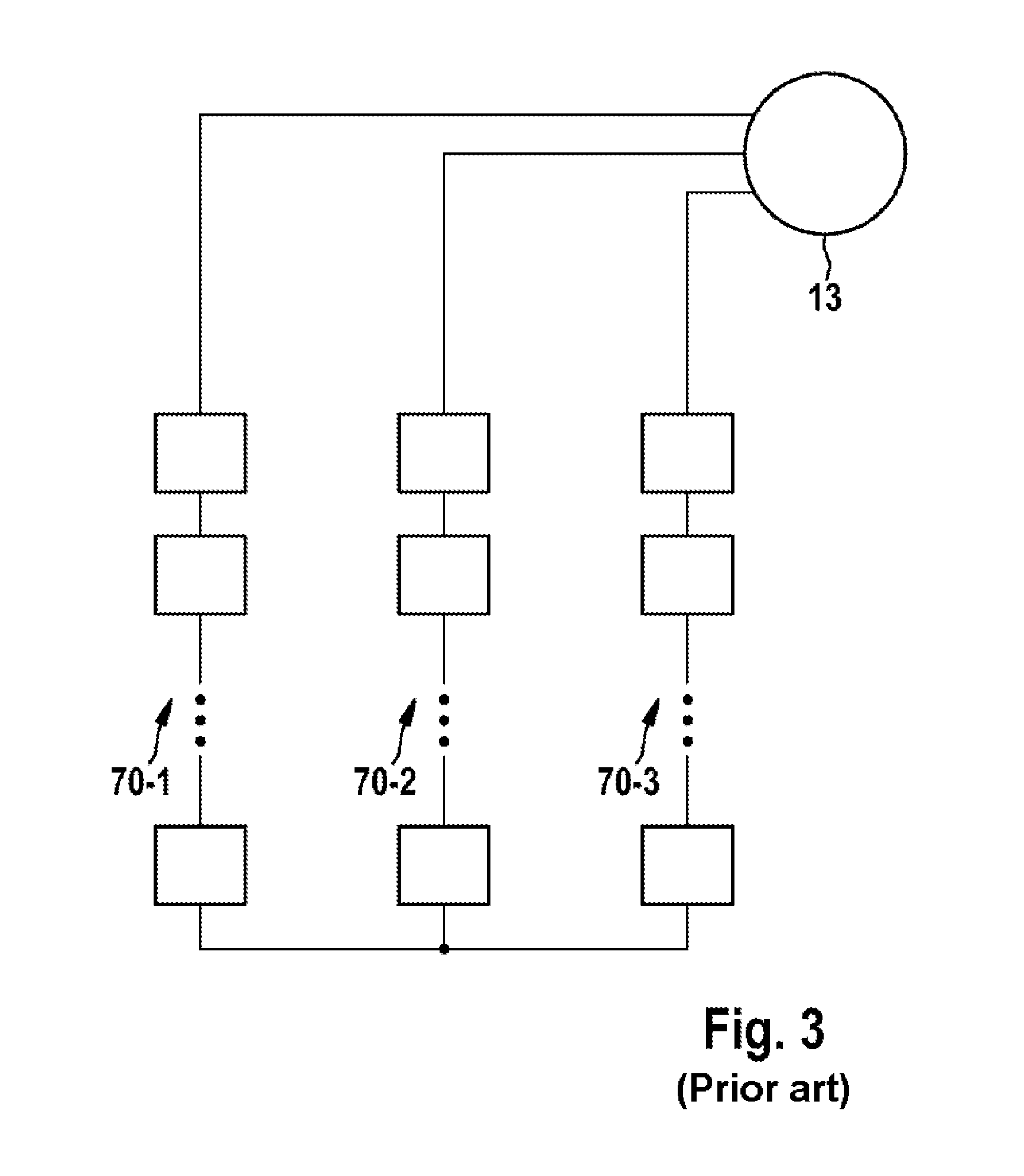 Battery Management System, Battery System, Motor Vehicle and Method for Generating a Periodic Alternating Voltage