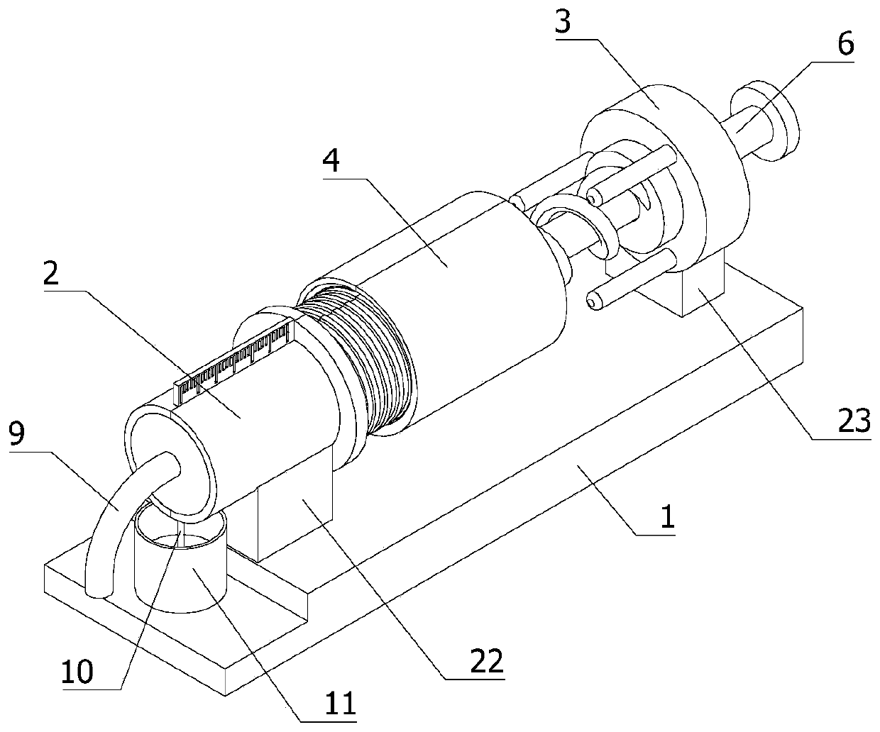 Siphon type liquid medicament accurate quantitative filling device