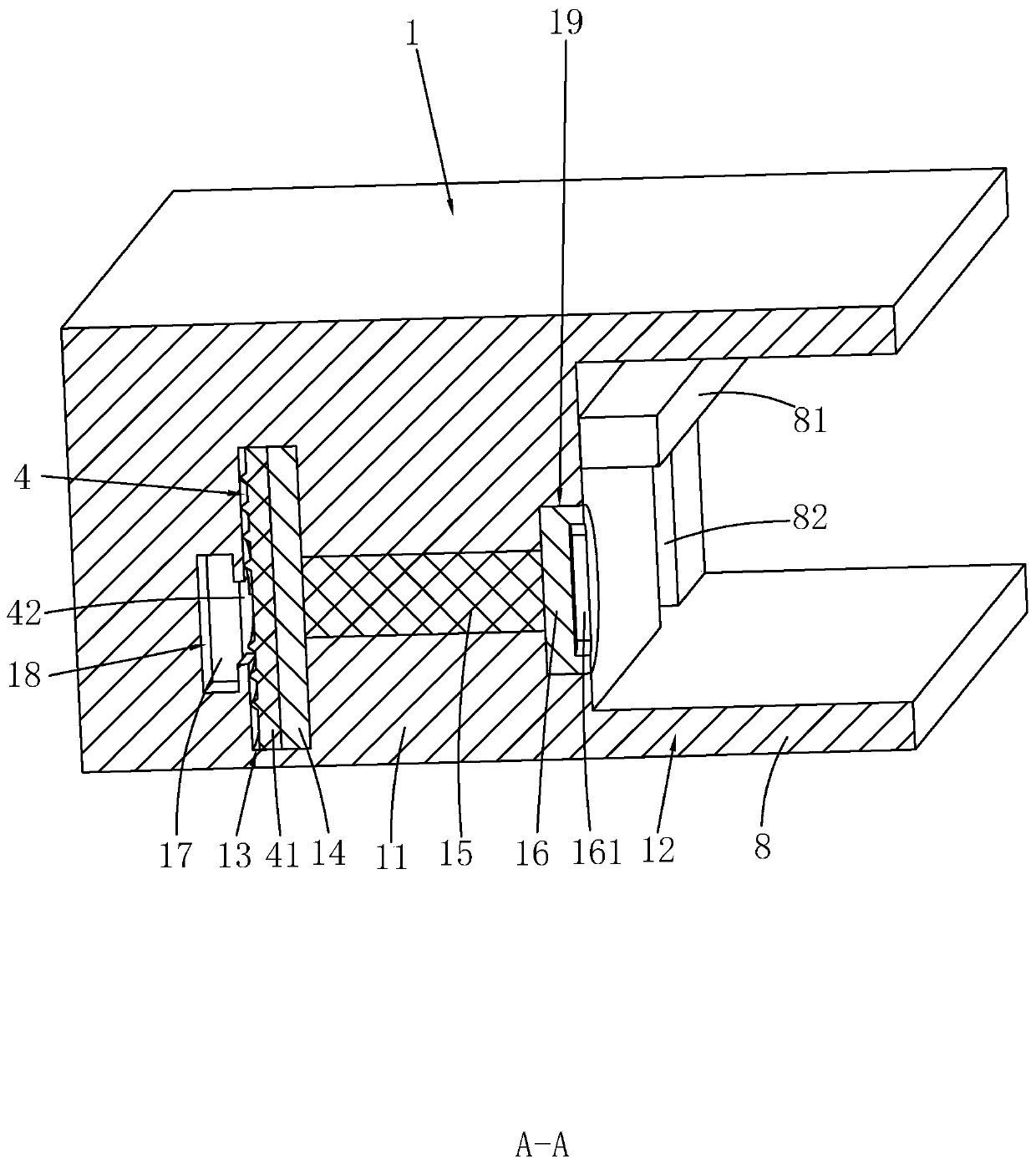 Indoor suspended ceiling structure and construction method thereof