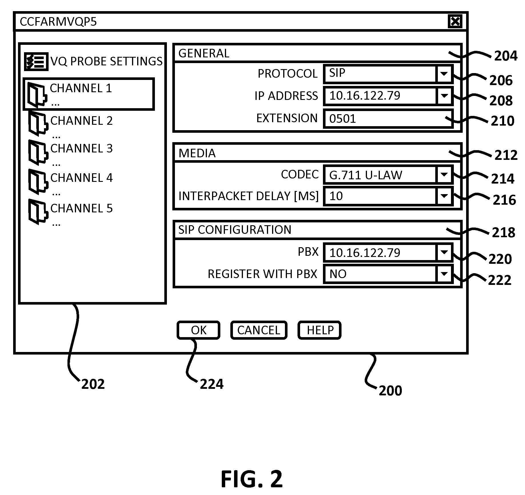 Voice quality probe for communication networks