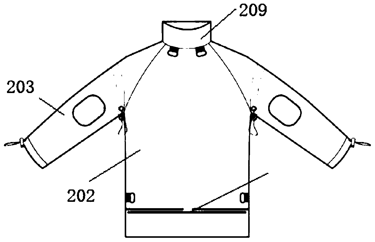 Length-adjustable backpack sweater