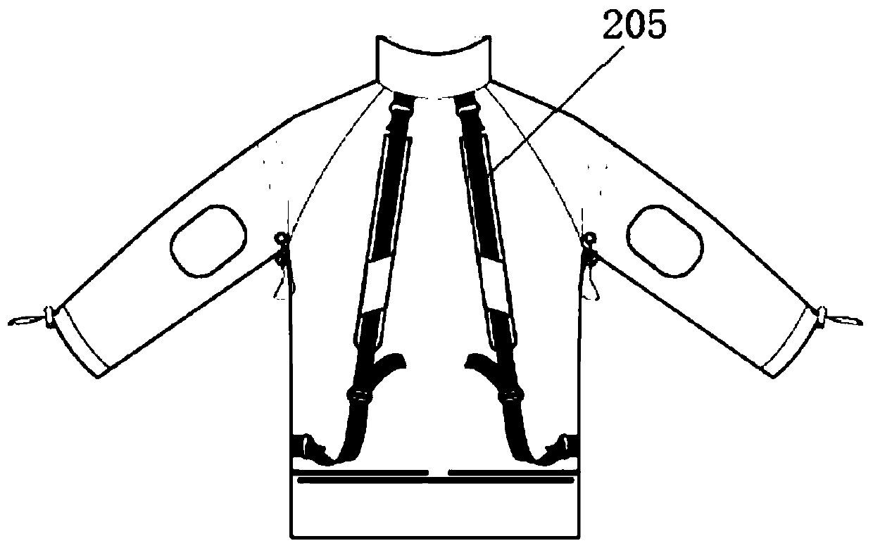 Length-adjustable backpack sweater