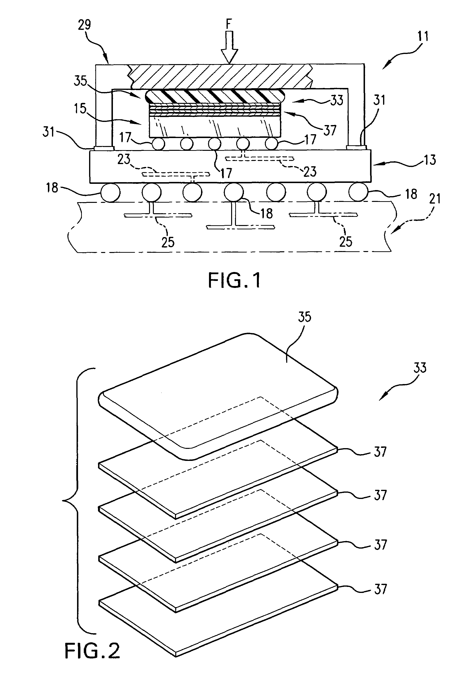 Adjustable thickness thermal interposer and electronic package utilizing same