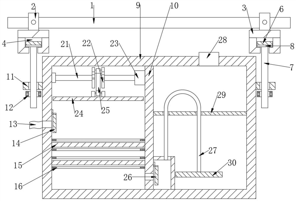 Automobile exhaust treatment device convenient to disassemble and clean