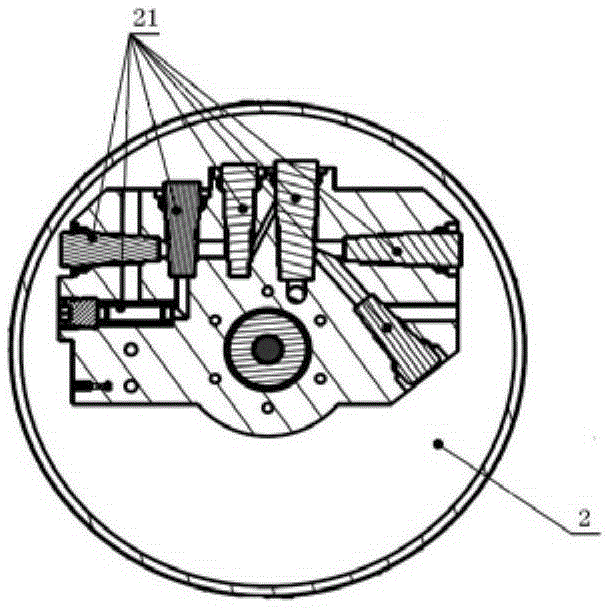 Integrated electrochemical hydraulic buoyancy adjusting device used for underwater vehicle