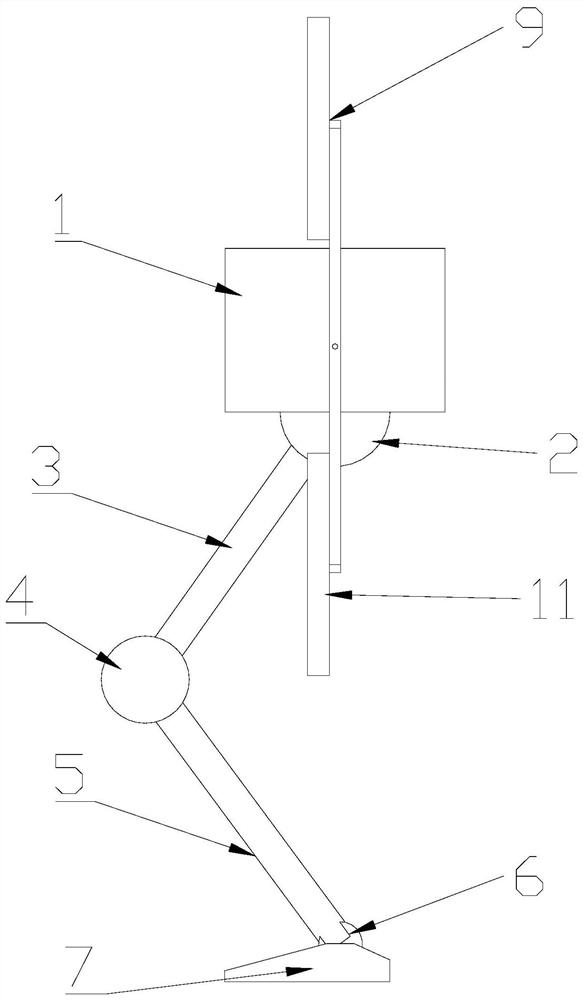 Mechanism and control method of a single-leg robot for wall jumping