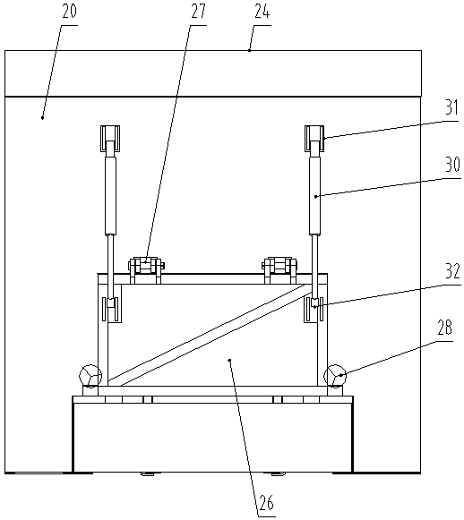 Waste water residue recycle device for road engineering marked line removal vehicle