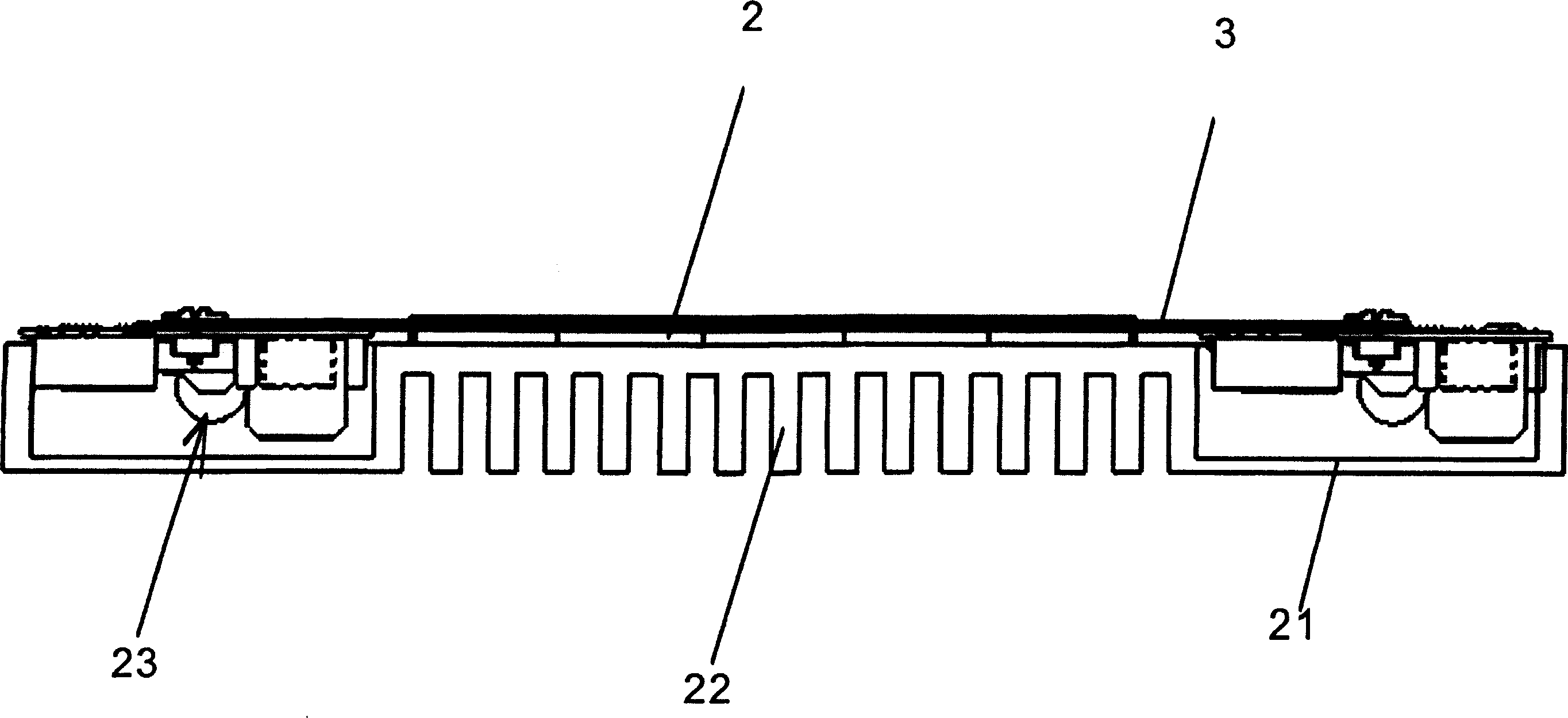 Transmitter head and a system for contactless energy transmission