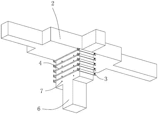 Construction method of cap-beam-column joint replacement for advance reinforcement hoop structure