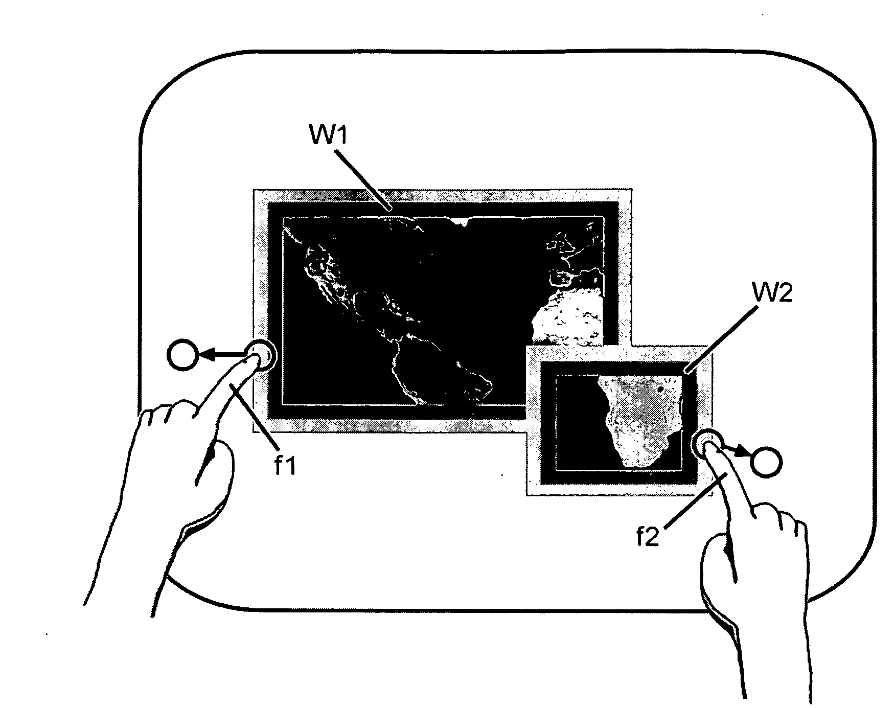 Methods of interfacing with multi-input devices and multi-input display systems employing interfacing techniques