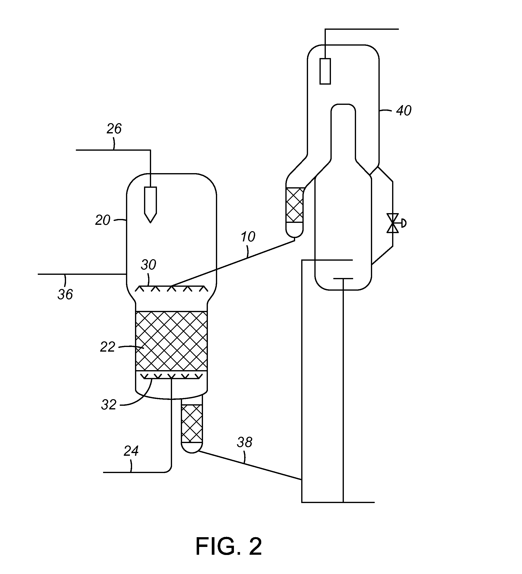 Counter-Current Fluidized Bed Reactor for the Dehydrogenation of Olefins