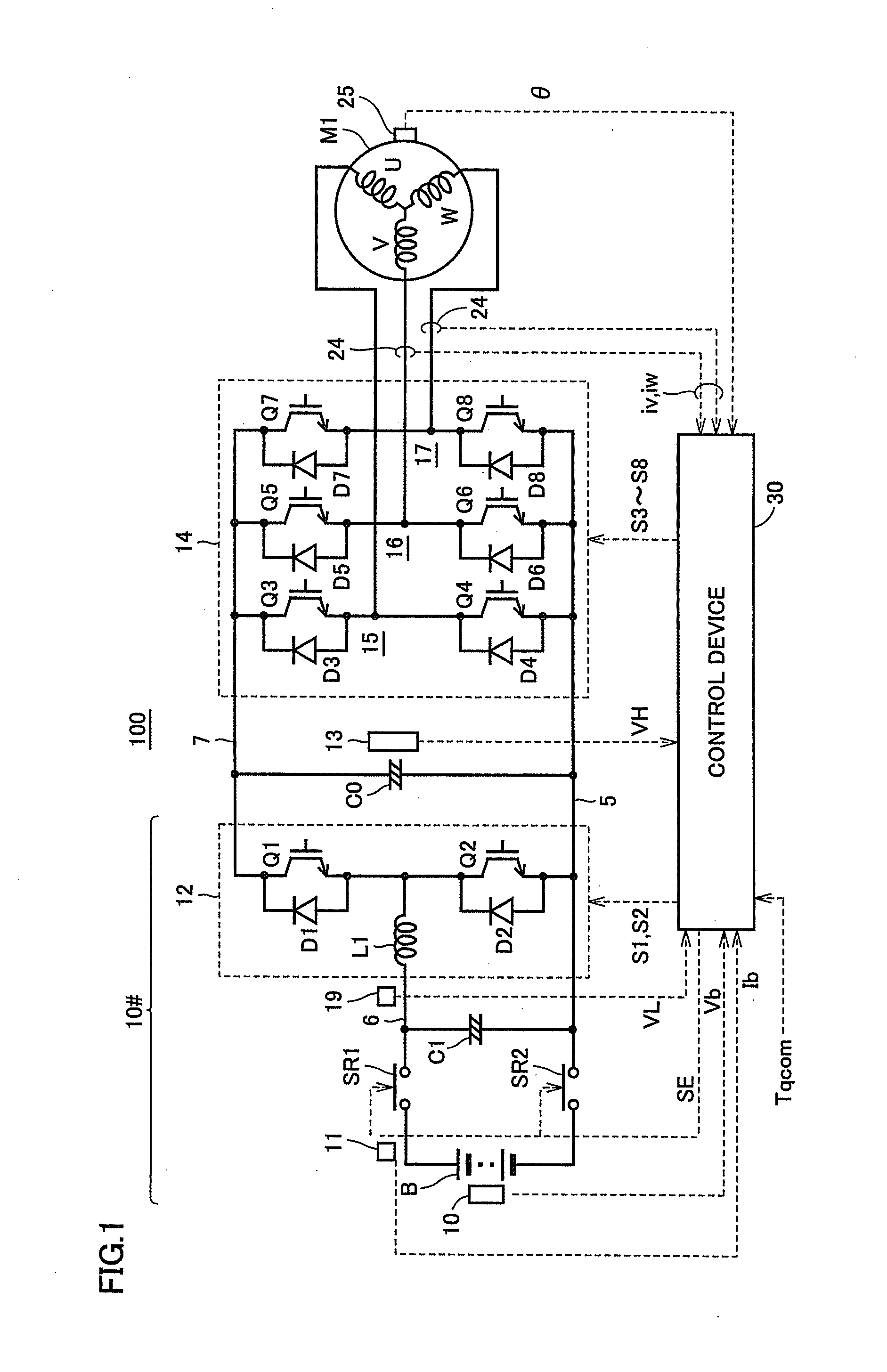 Control system for ac electric motor