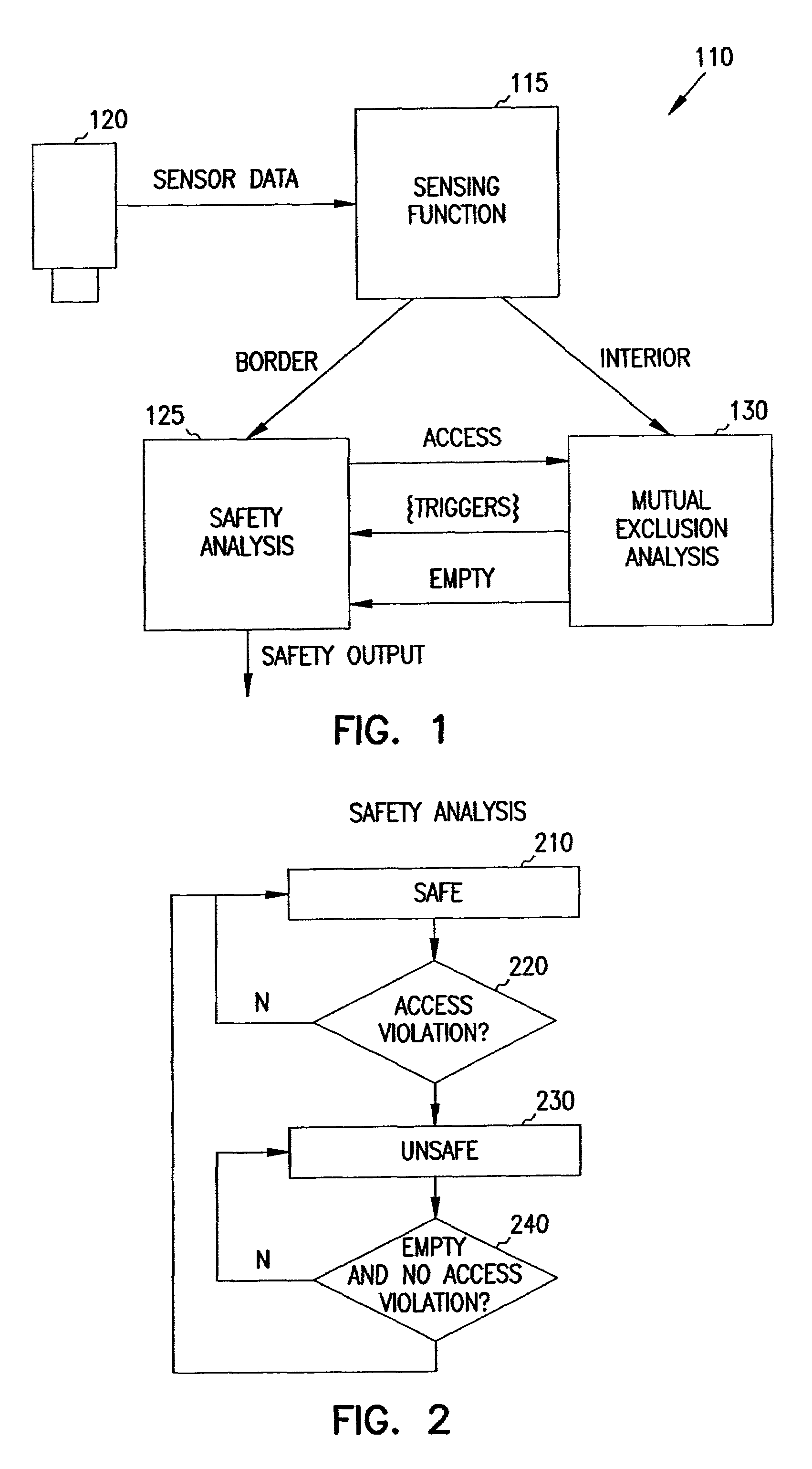 Machine safety system with mutual exclusion zone