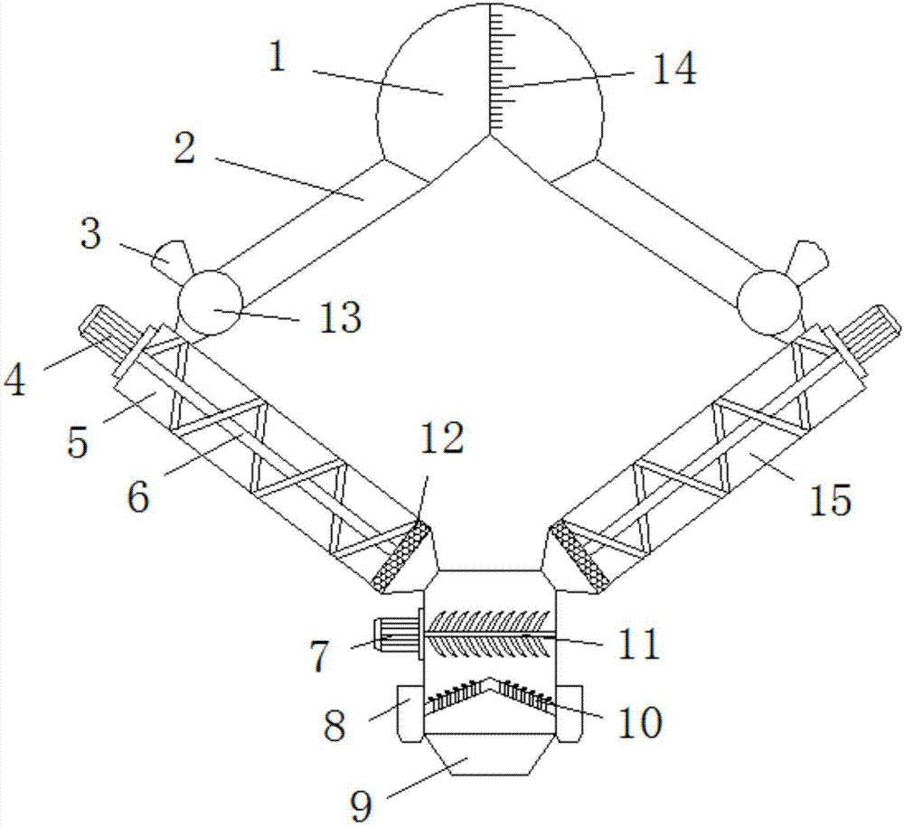 Meat stuffing mixing device