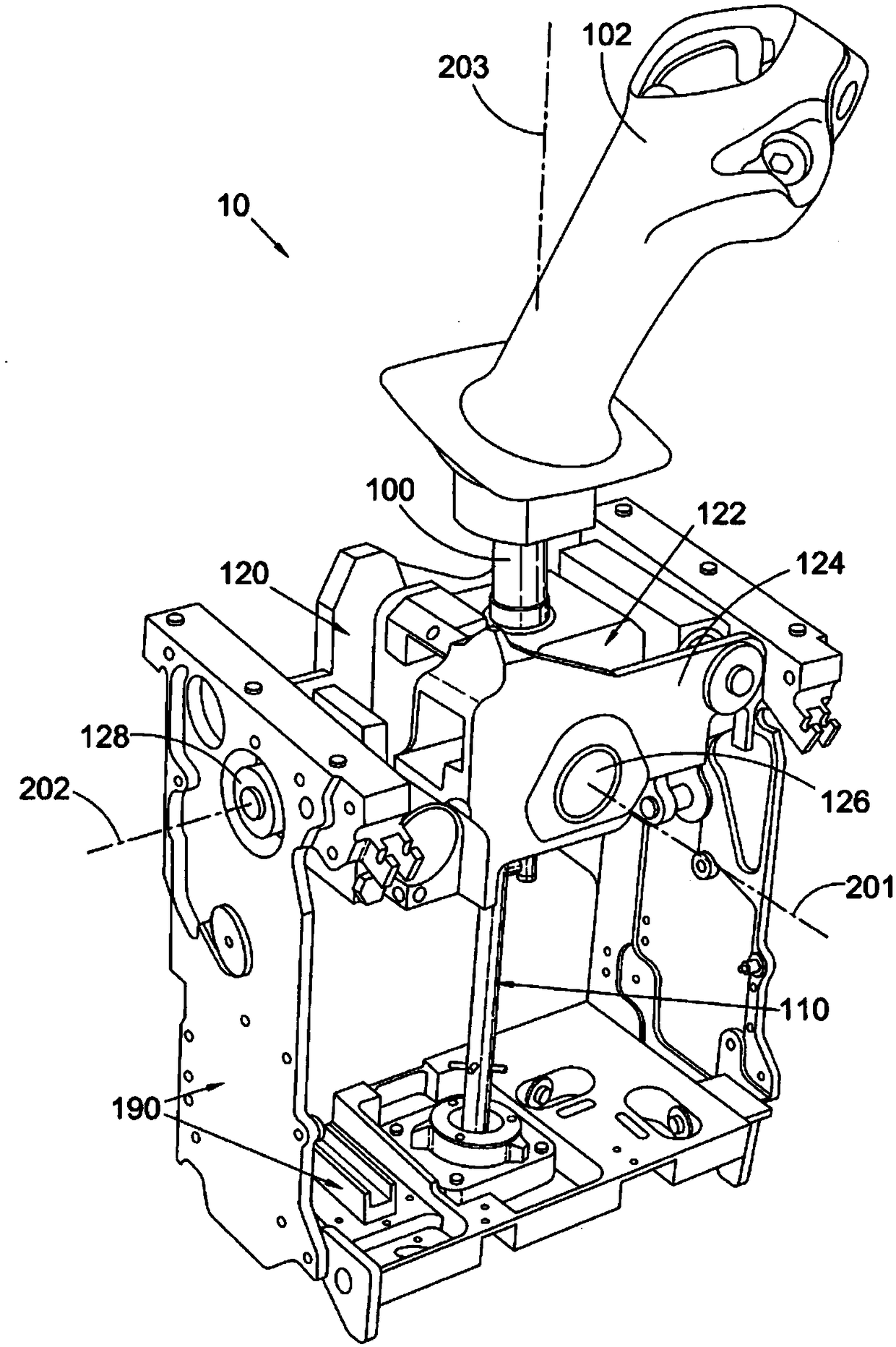 Three-axis control stick