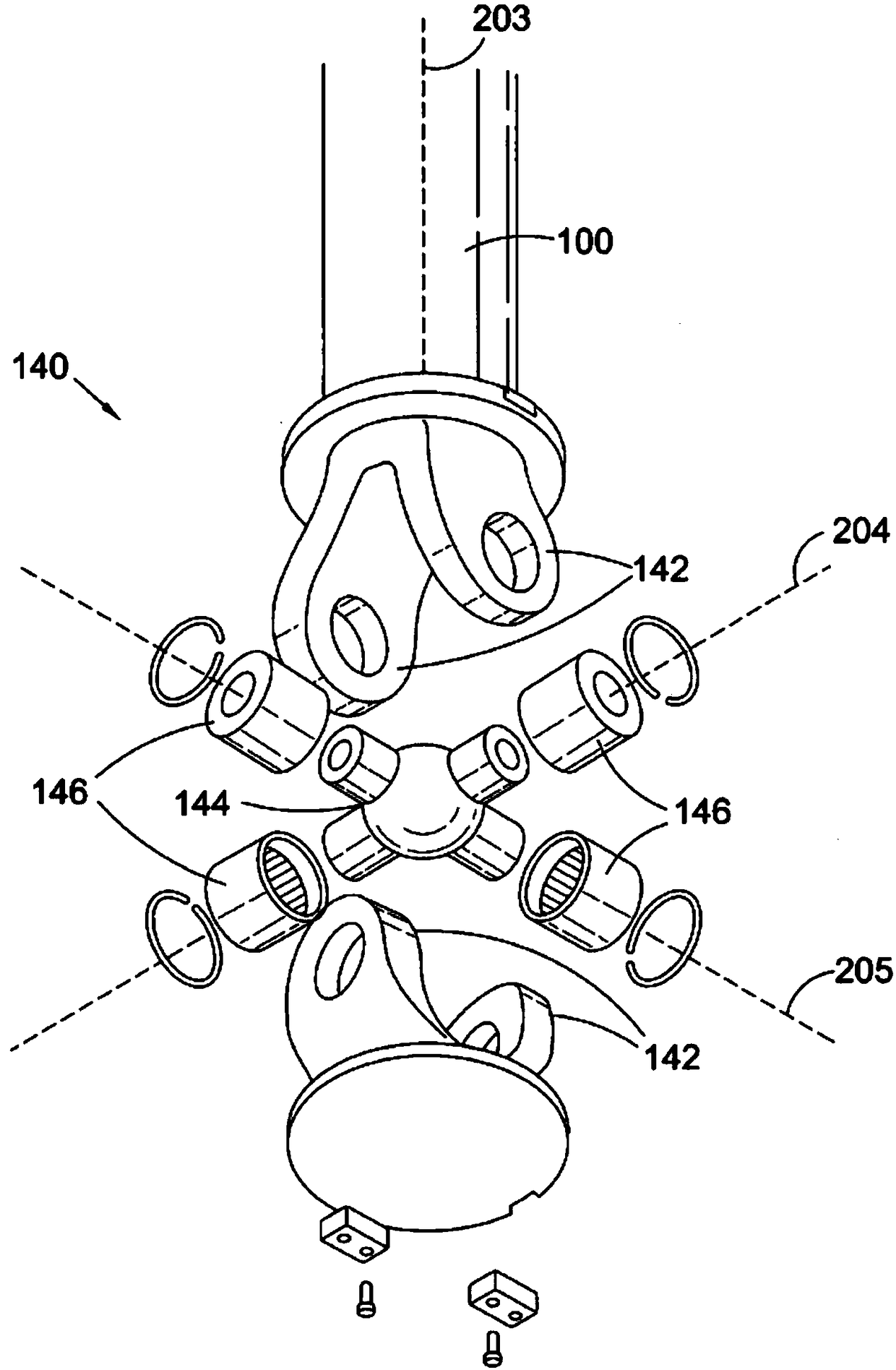 Three-axis control stick