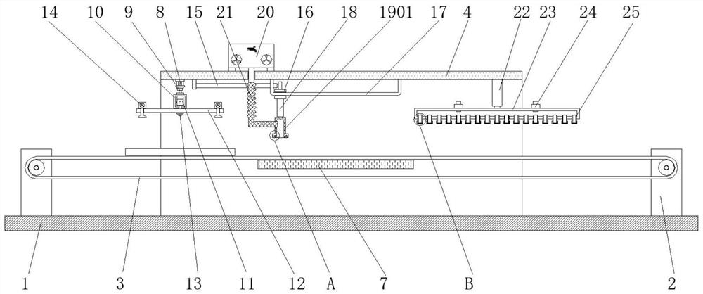 Integrated device for processing palm mattres