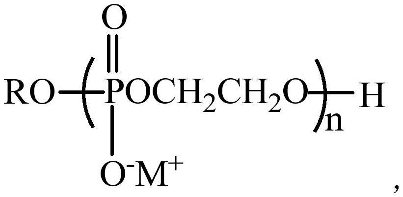 Alkoxy oligopolyethylene phosphate metal salt and its preparation method and application