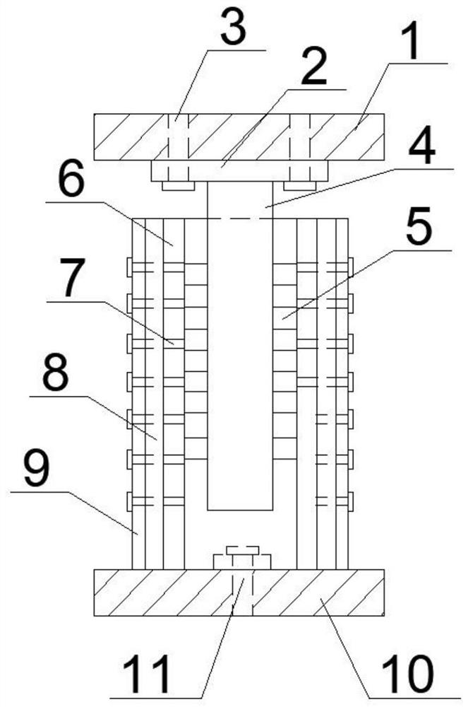 Prefabricated eddy current damping wall