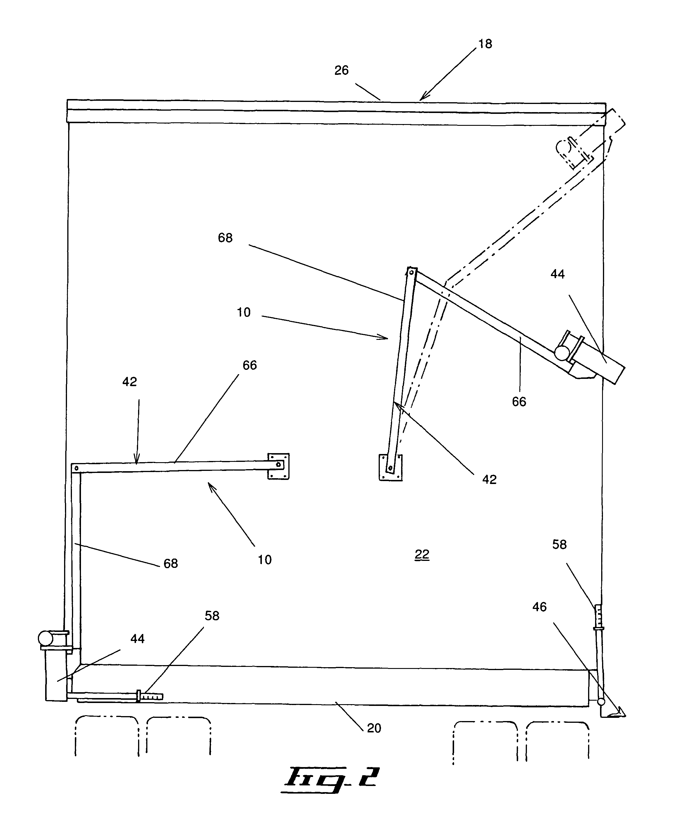 Device and method for manipulating a tarpaulin