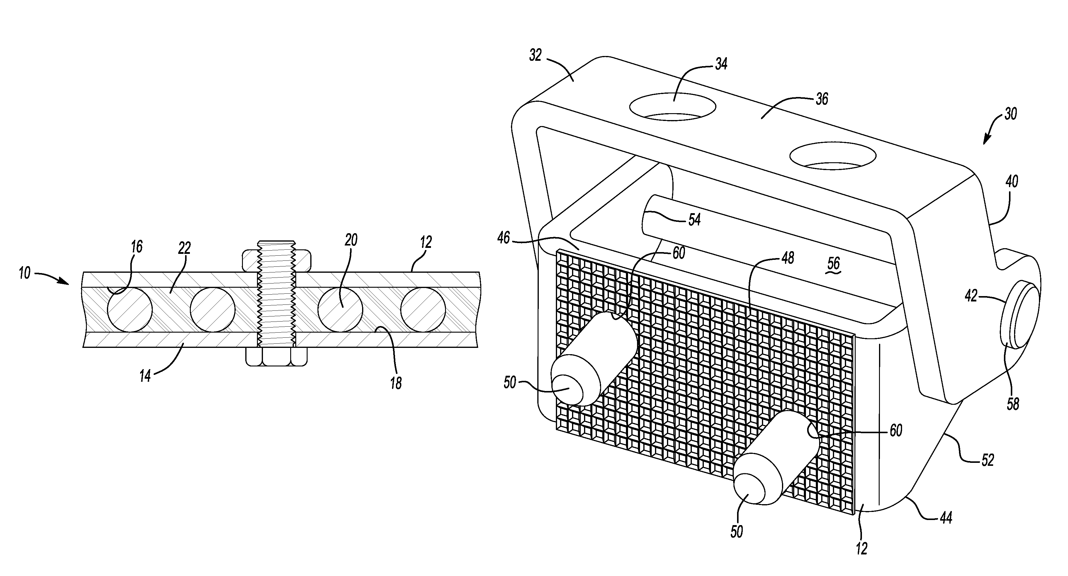 Structural mounting insert