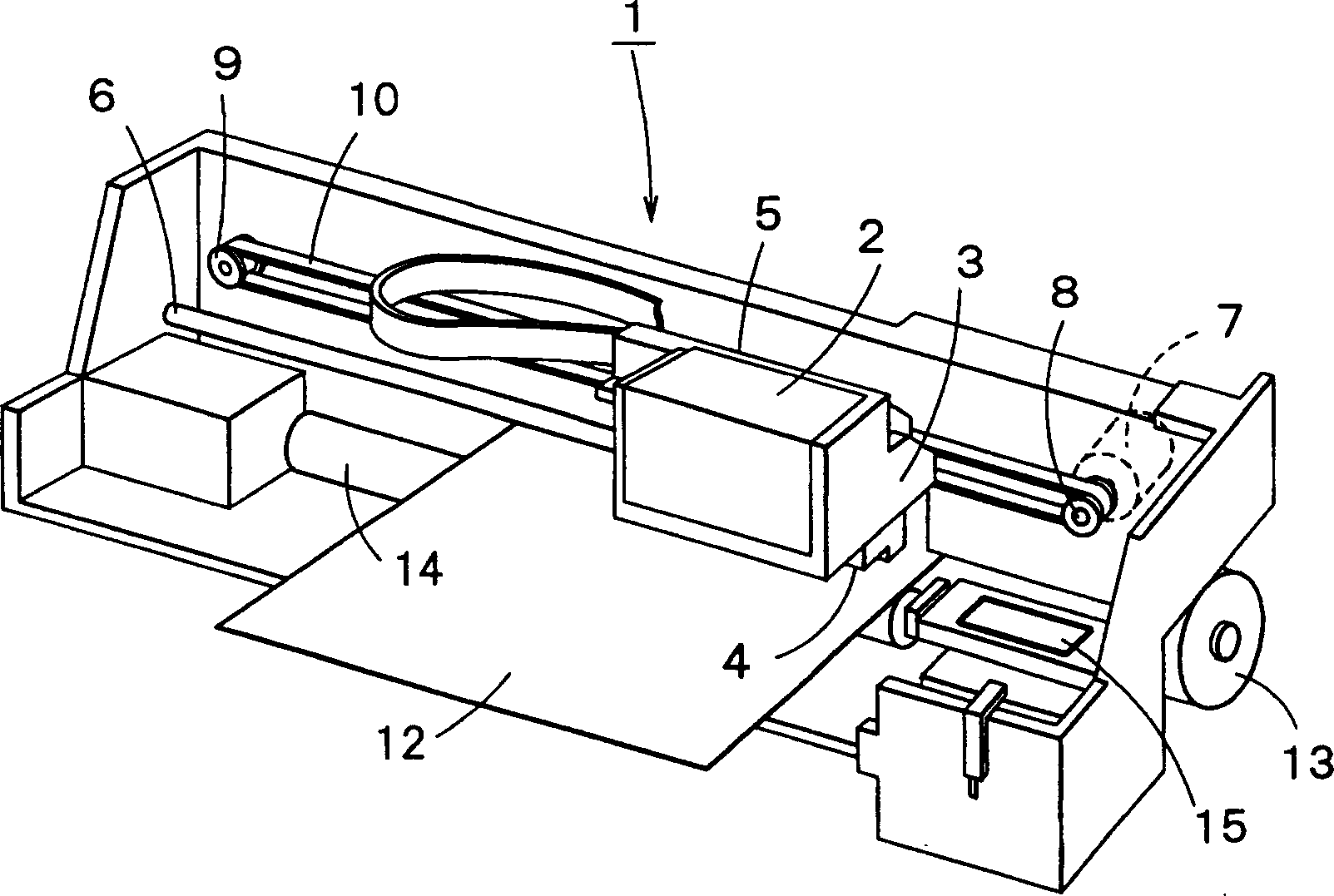 Liquid ejecting out device and its driving method