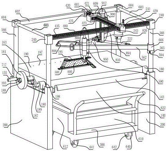 Glass detection device with copper alloy screw, halo camera, plate wheel, turning plate, wheels and pressing plates