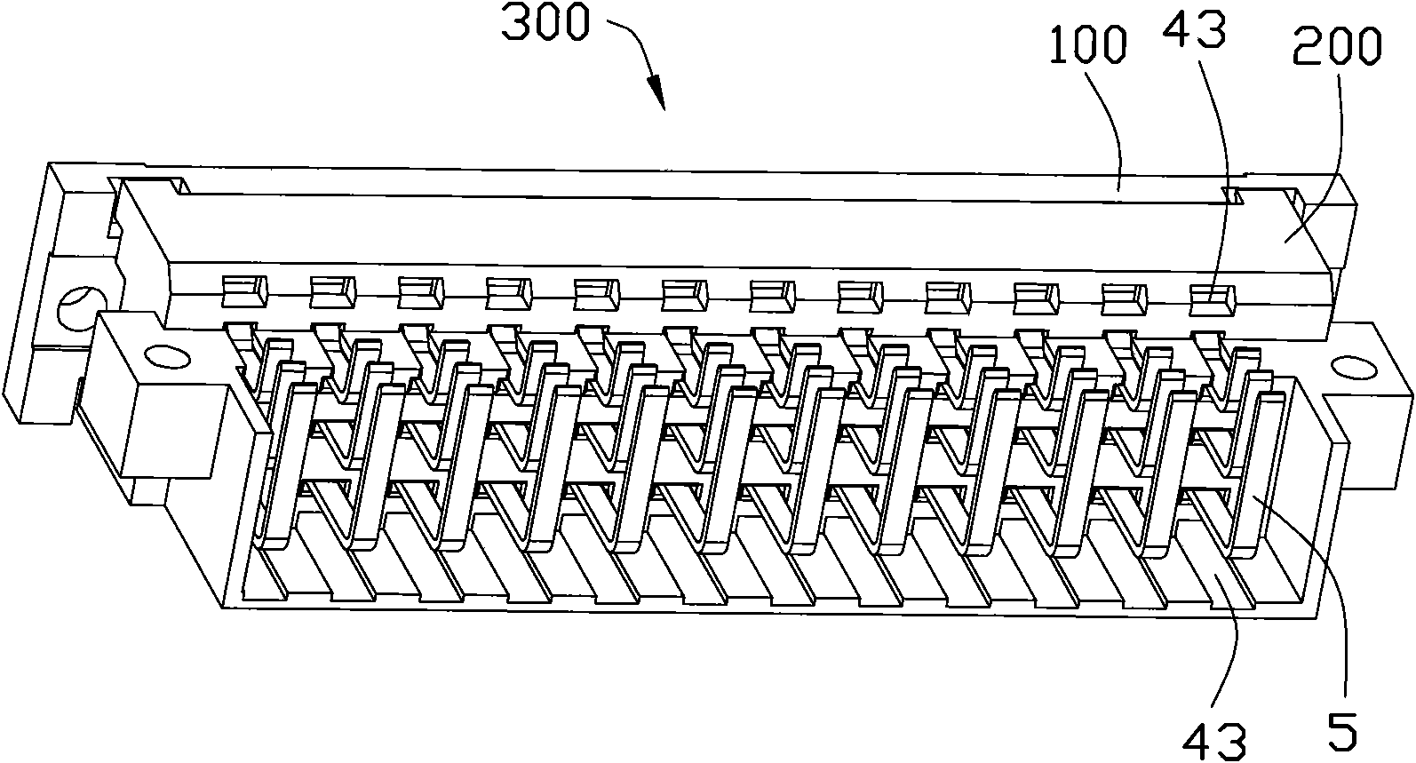 Socket power supply connector, a plug power supply connector and component of socket power supply connector and plug power supply connector