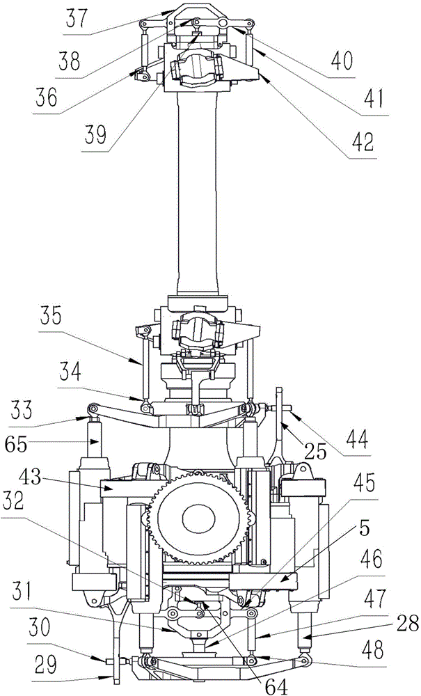 Rotor wing driving method and device