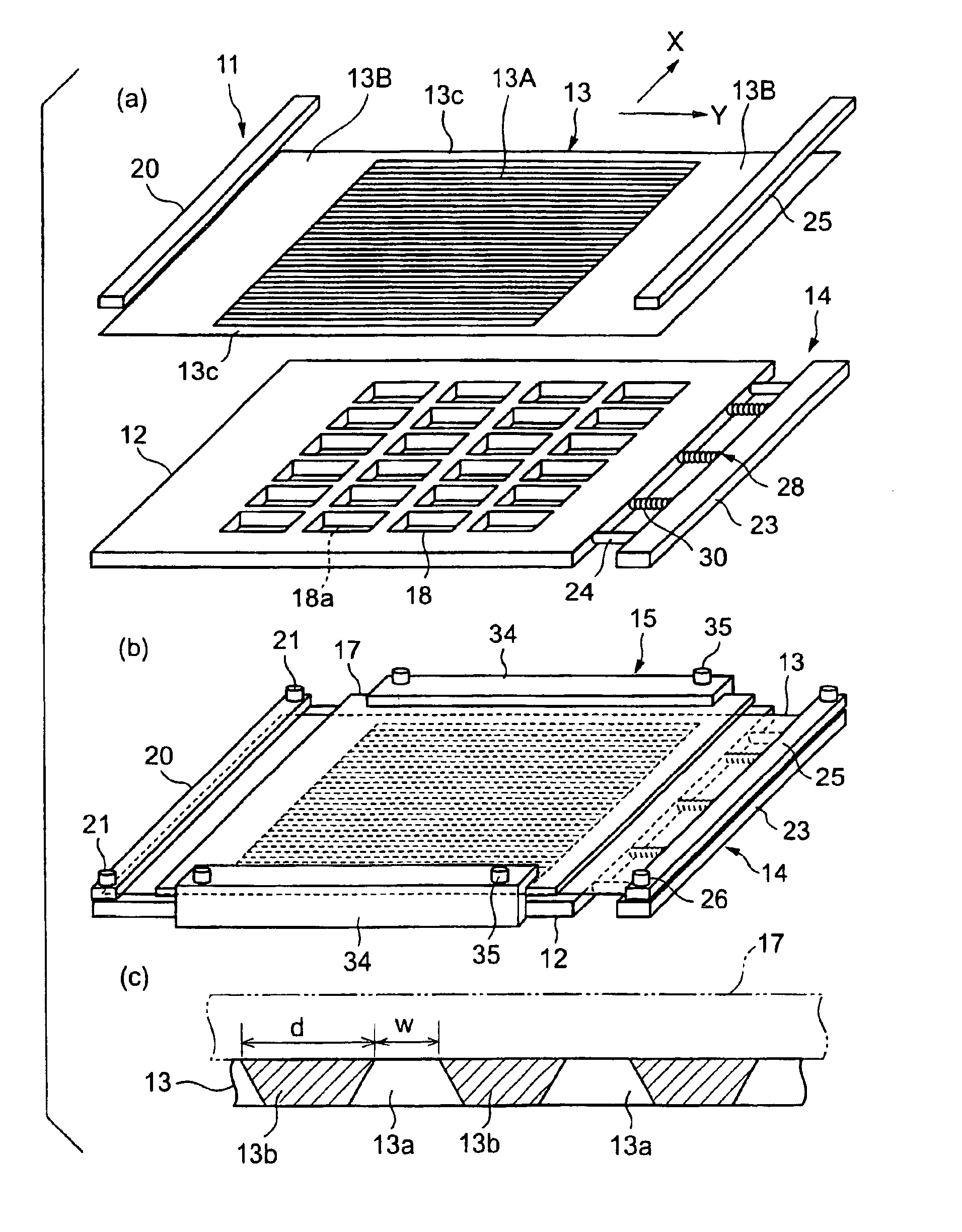 Multi-face forming mask device for vacuum deposition