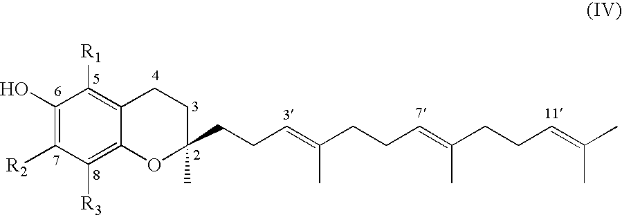 Process for synthesizing d-tocotrienols from 2-vinylchromane compound