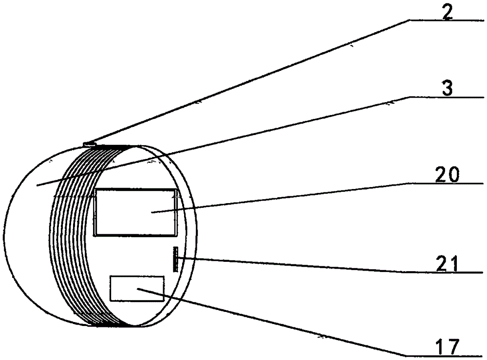 Special drawing-measuring device for highway design