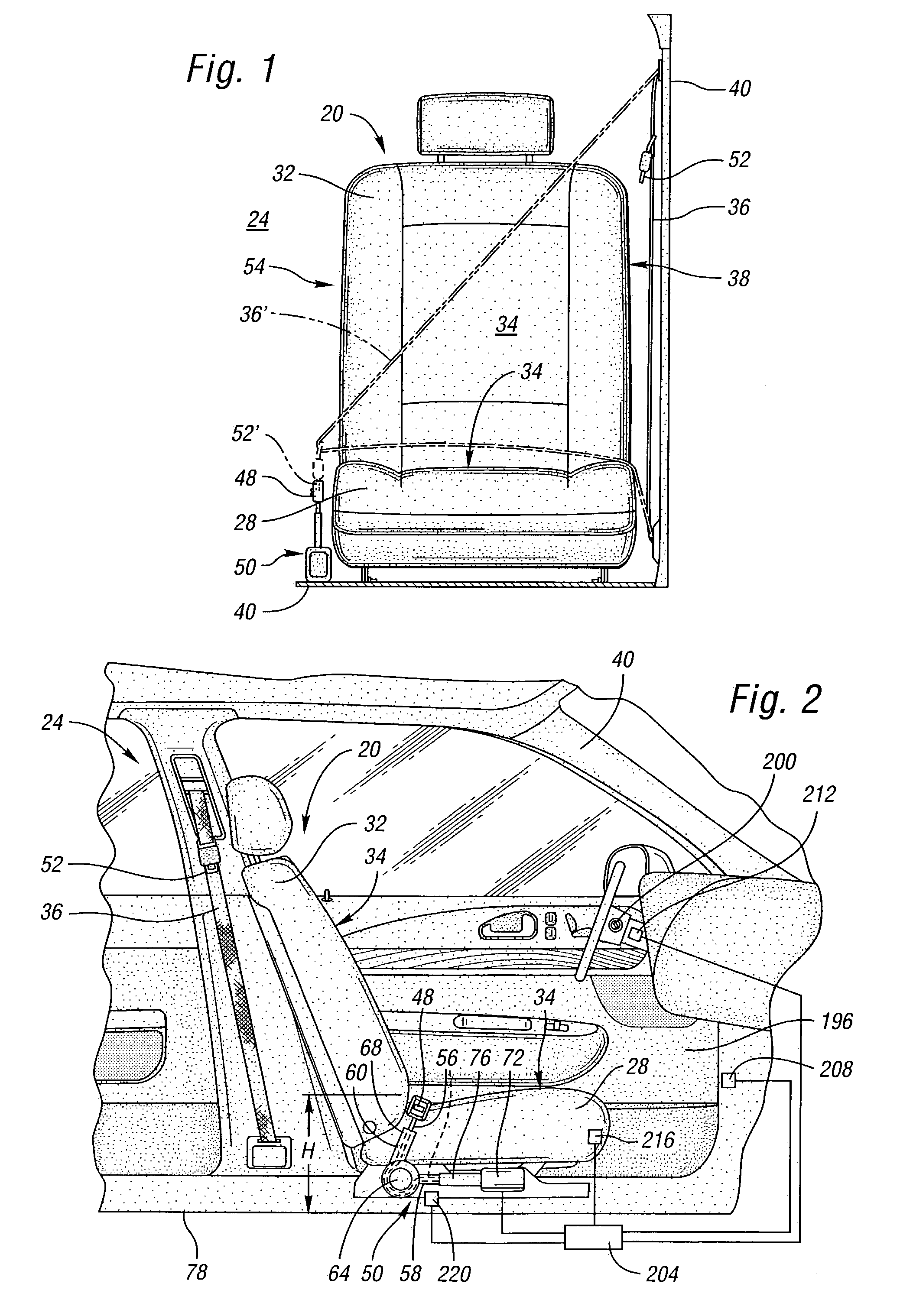 Seat belt buckle presenter and method of use therefor