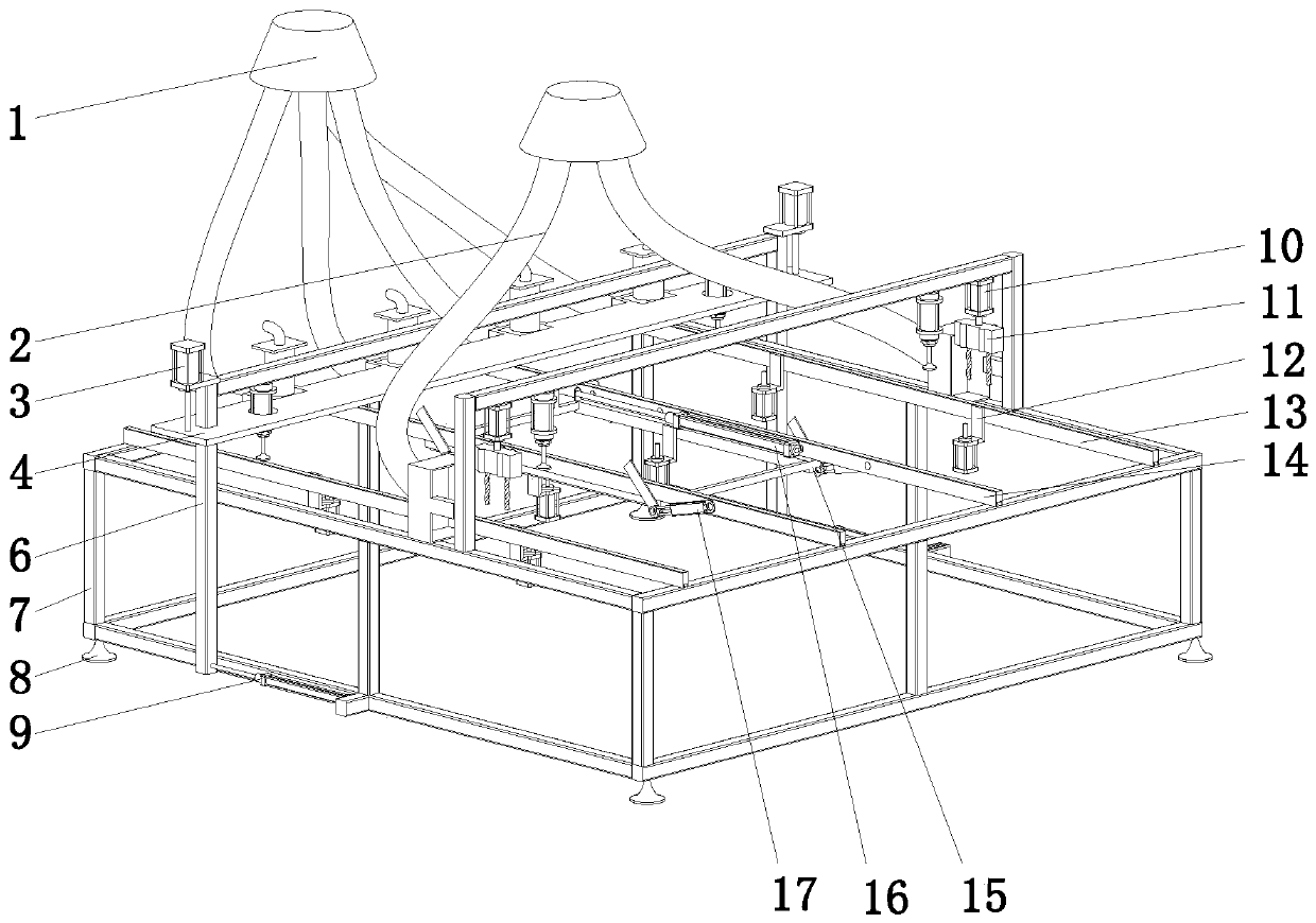 Automatic wood bed frame machining equipment