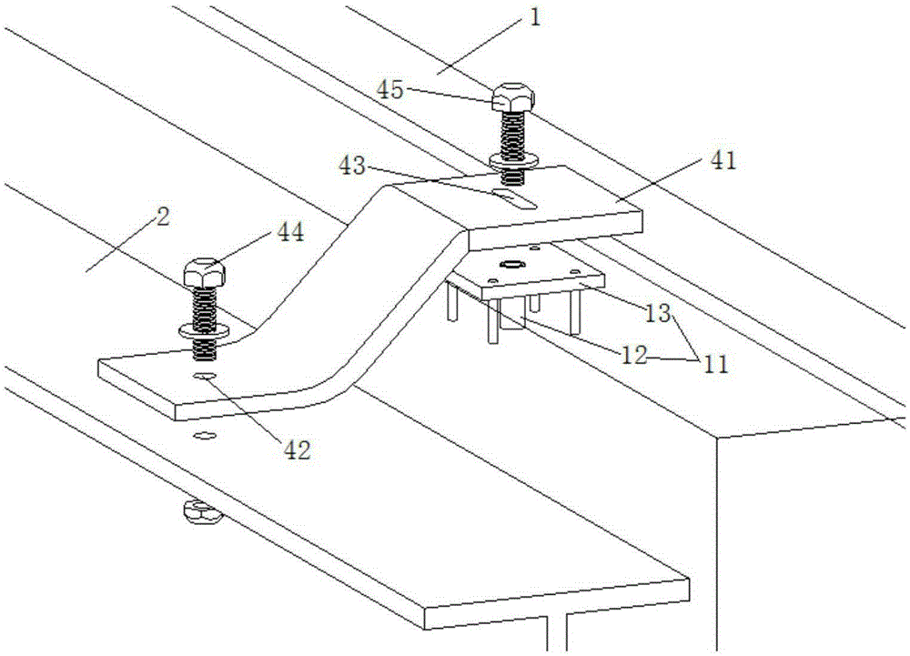Steel frame building wall with damping joints and construction method thereof