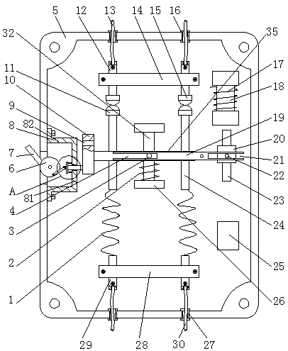 High-voltage circuit breaker with self-locking function