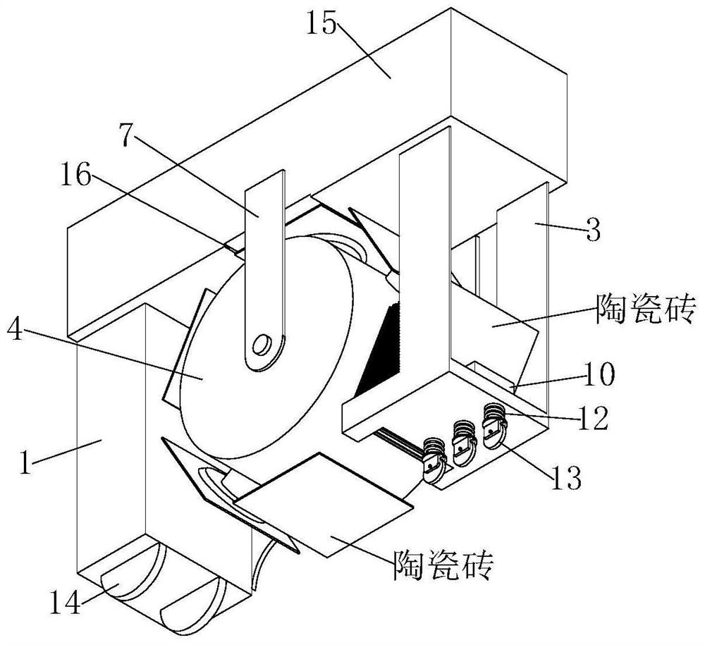 A construction technique for paving ceramic tiles for indoor floor decoration