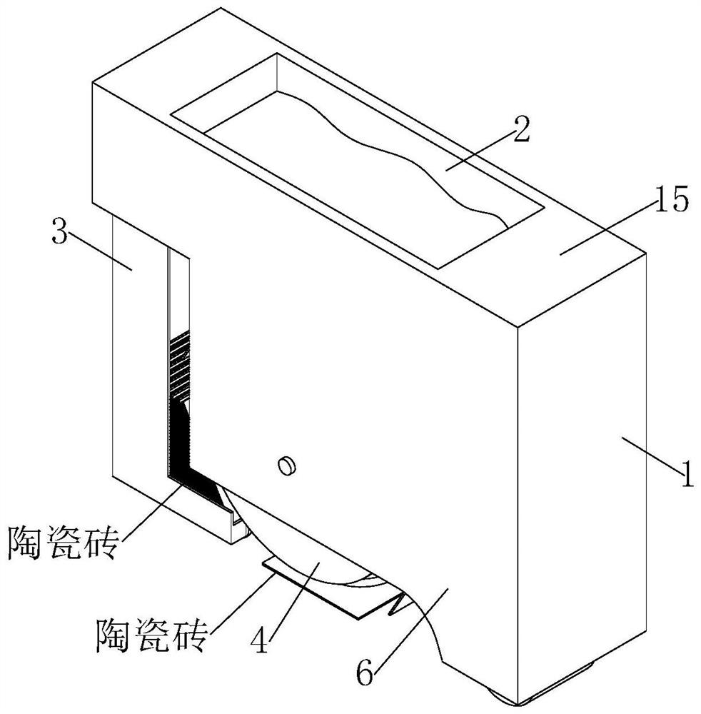 A construction technique for paving ceramic tiles for indoor floor decoration