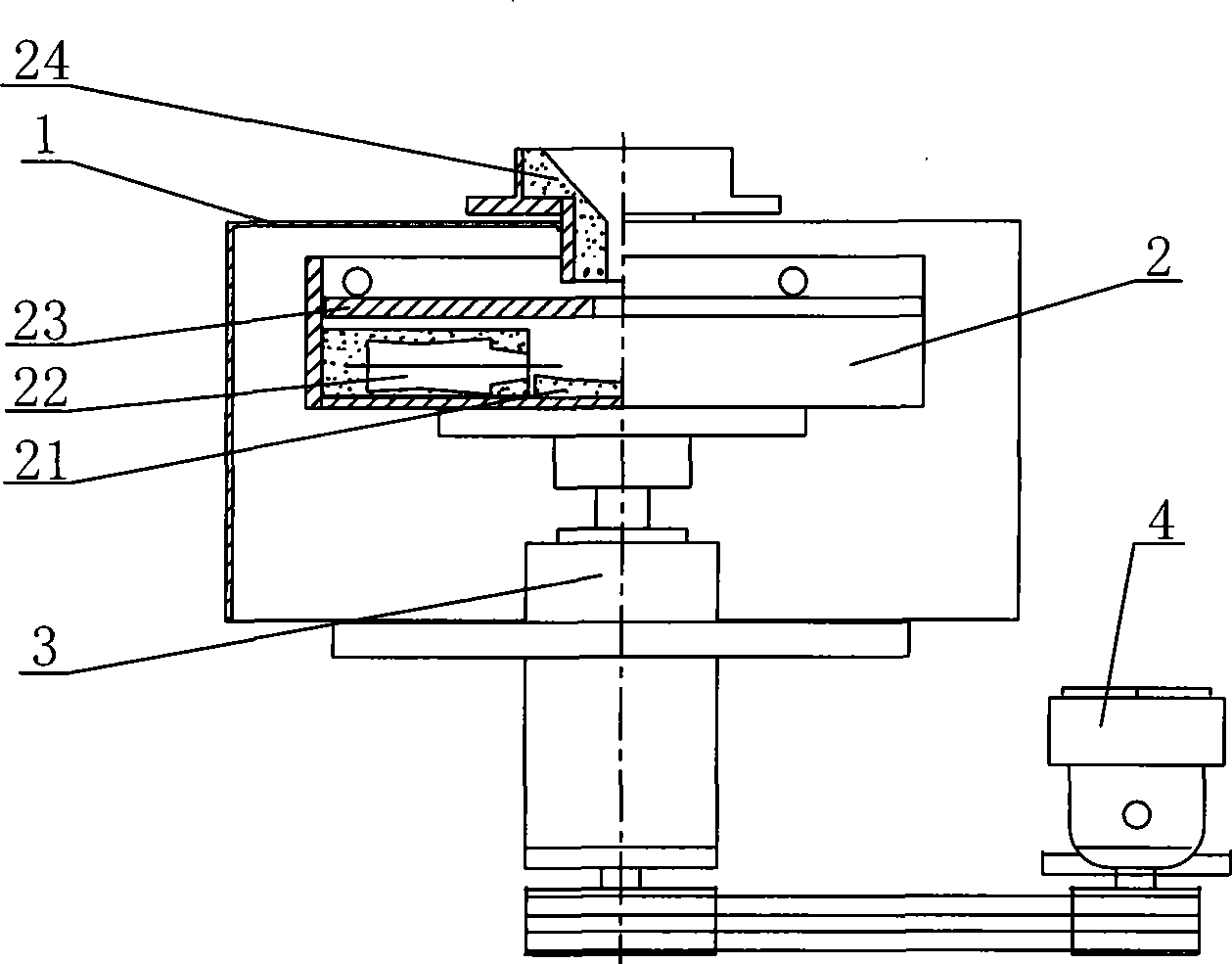 Centrifugal casting device and method of composite hammer head