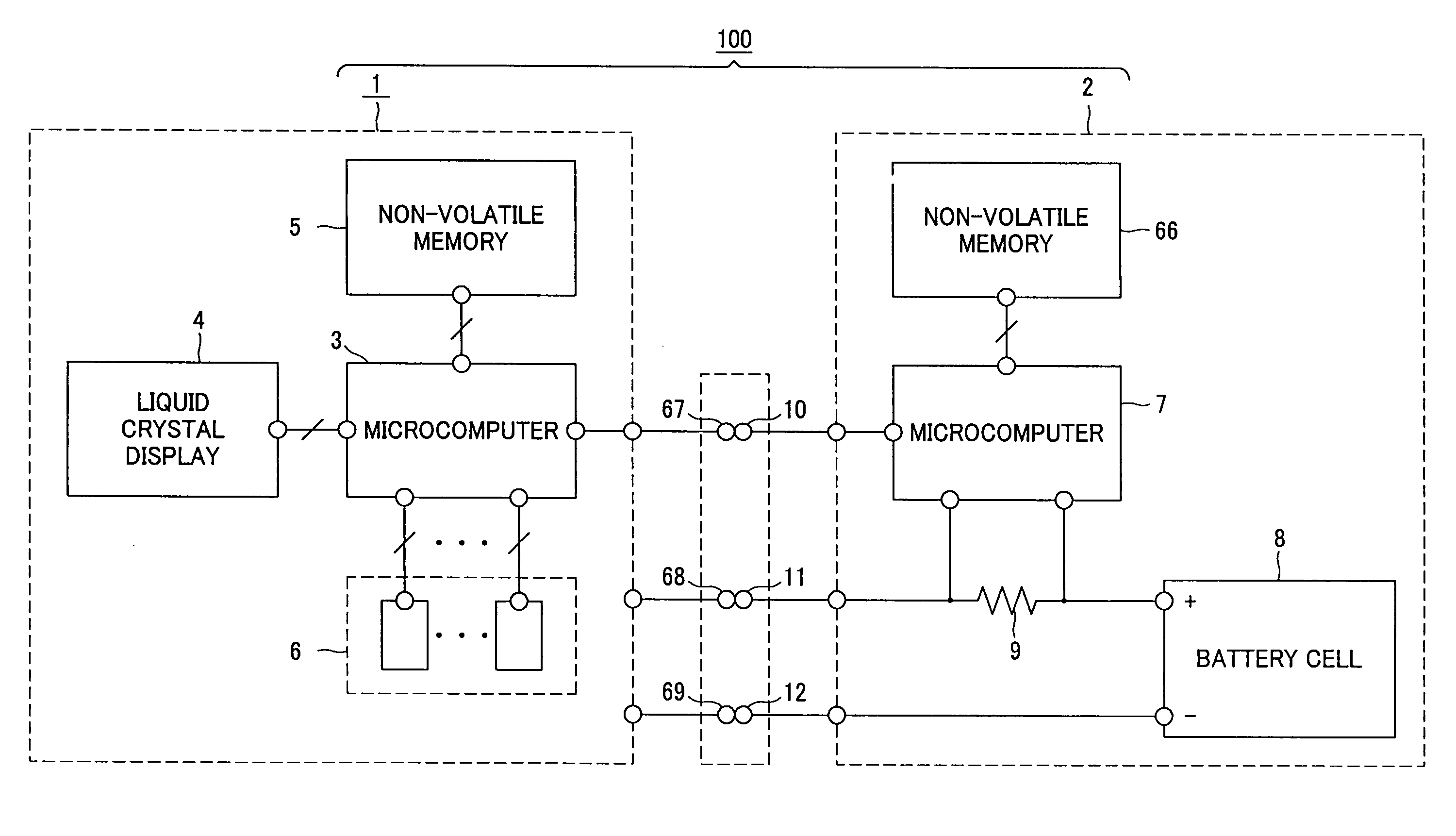 Battery residual quantity display method and electronic equipment