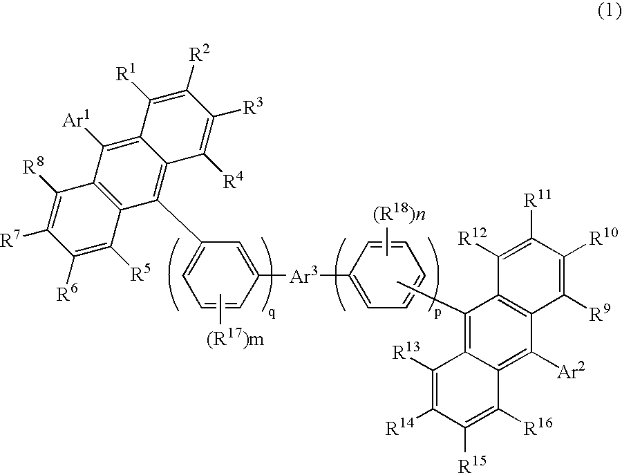 Bisanthracene derivative and organic electroluminescence device using the same