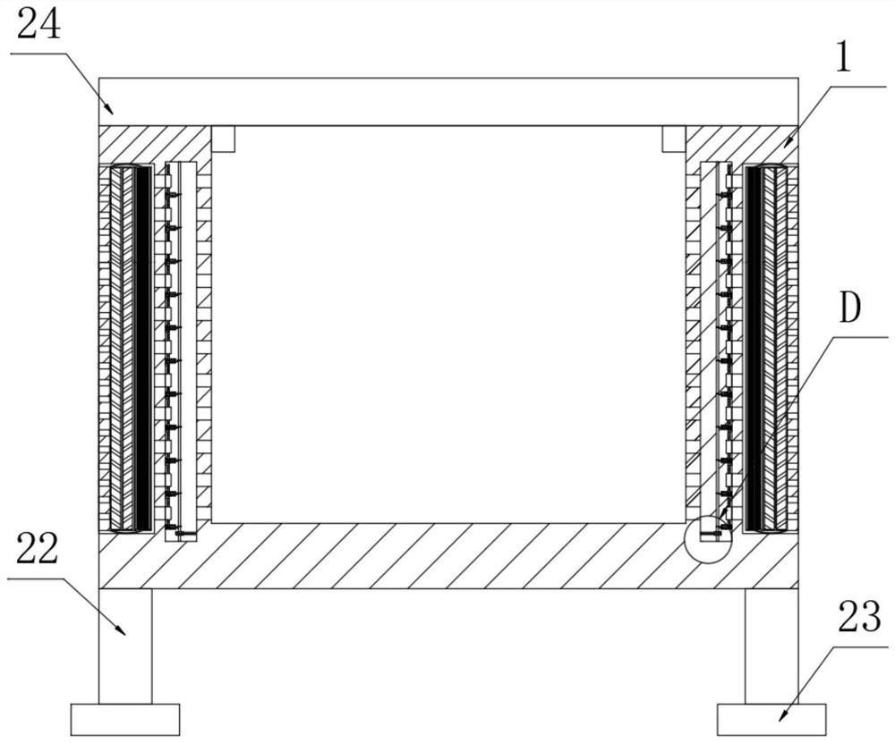 Storage equipment based on sausage casing use and use method