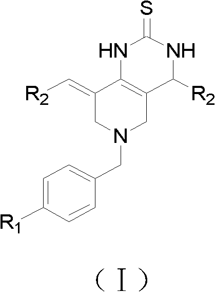 Sulfo-tetrahydro-pyridino-dihydro-pyrimidone derivative, preparation method for same and application thereof