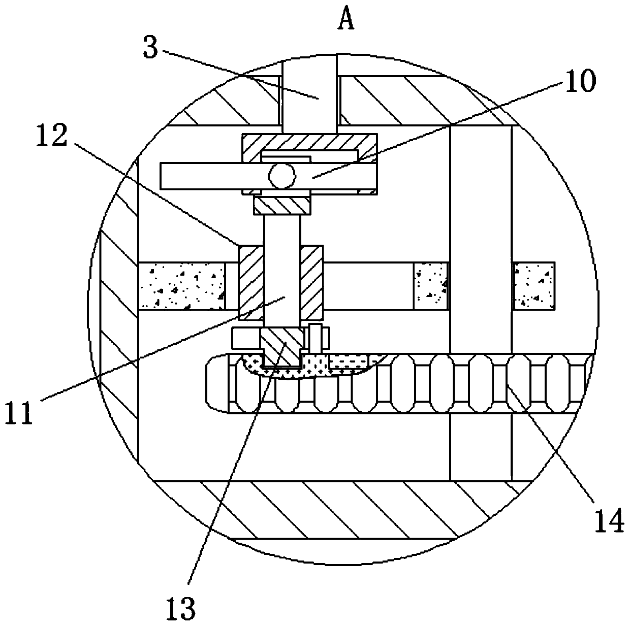 Knitwear continuous punching device based on two-way lead screw transmission principle