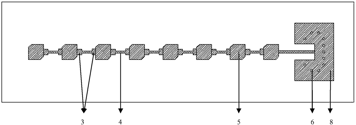 Microstrip series-fed linear array circularly polarized microstrip antenna