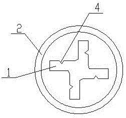 Hard high-torque cross-recessed punch assembly