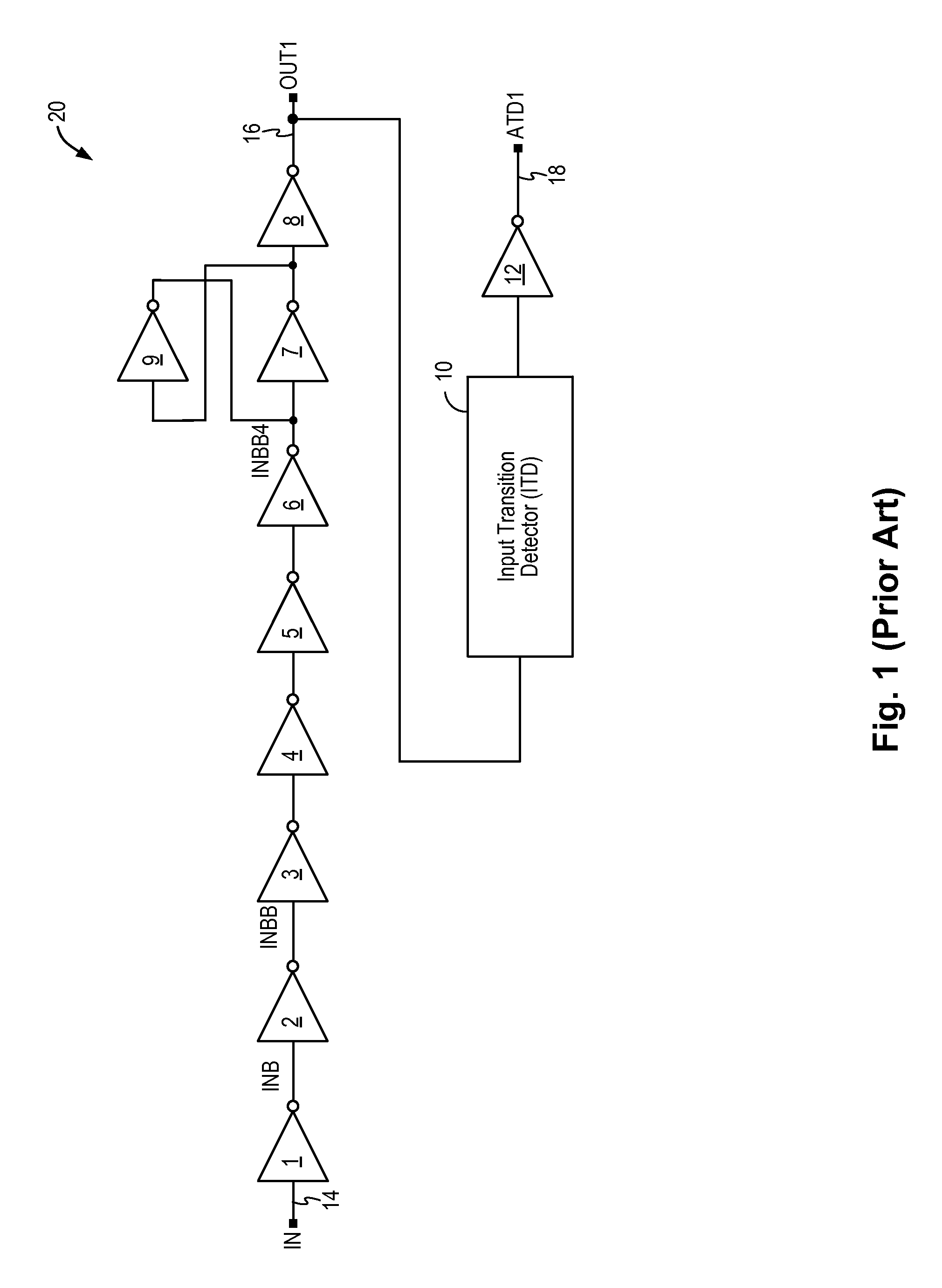 Glitch-free input transition detector